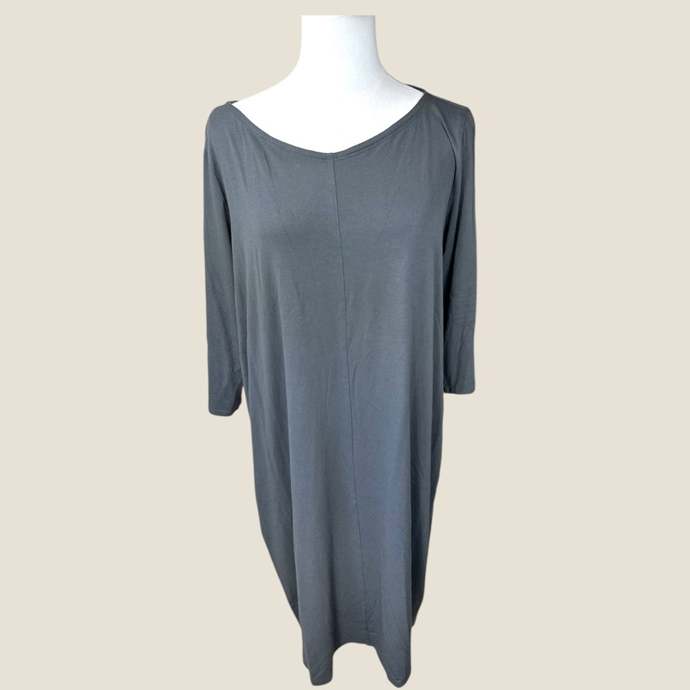 Eileen Fisher Gray Midi Dress